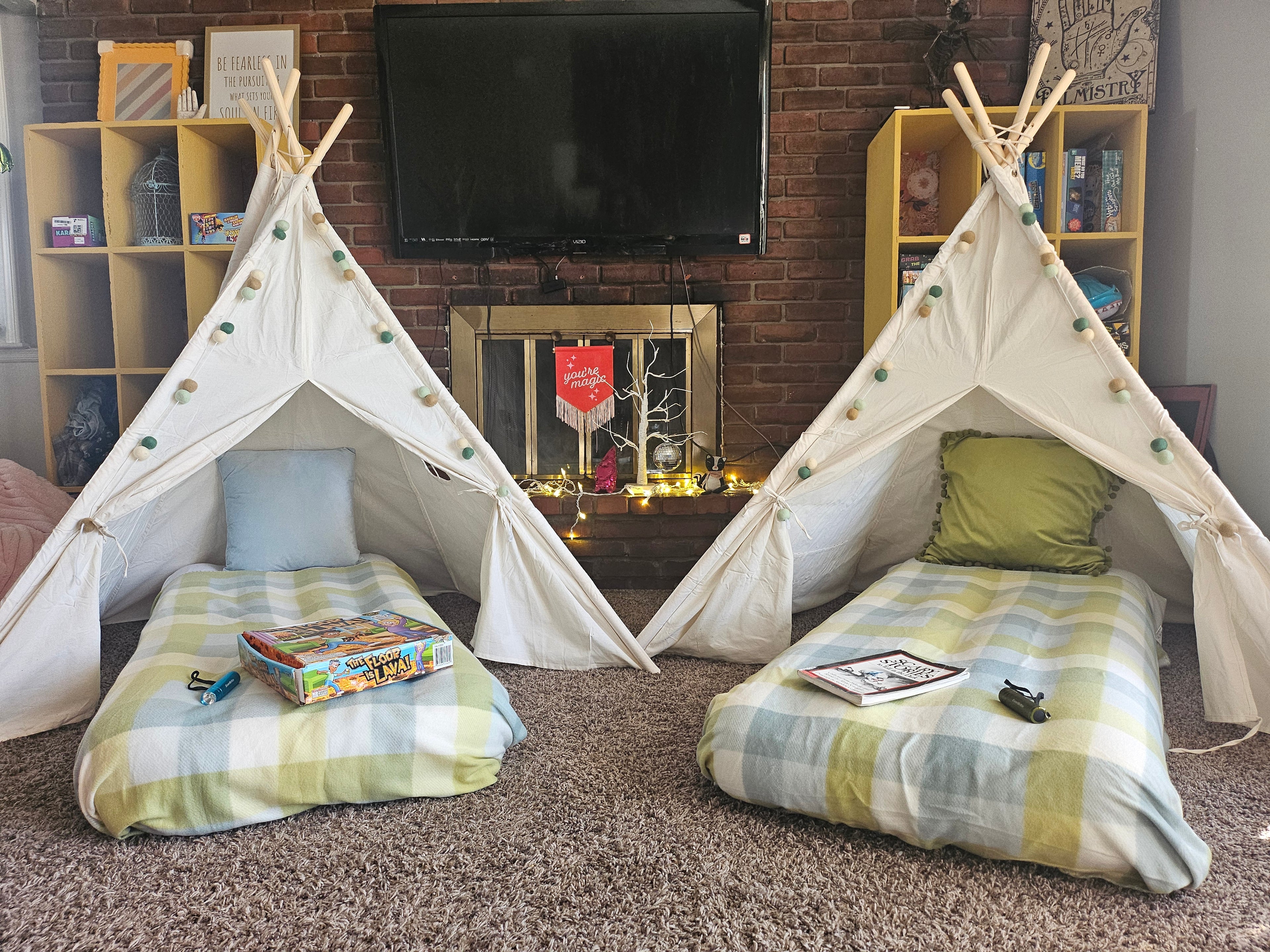 BLUE/GREEN Teepee Sleepover Party