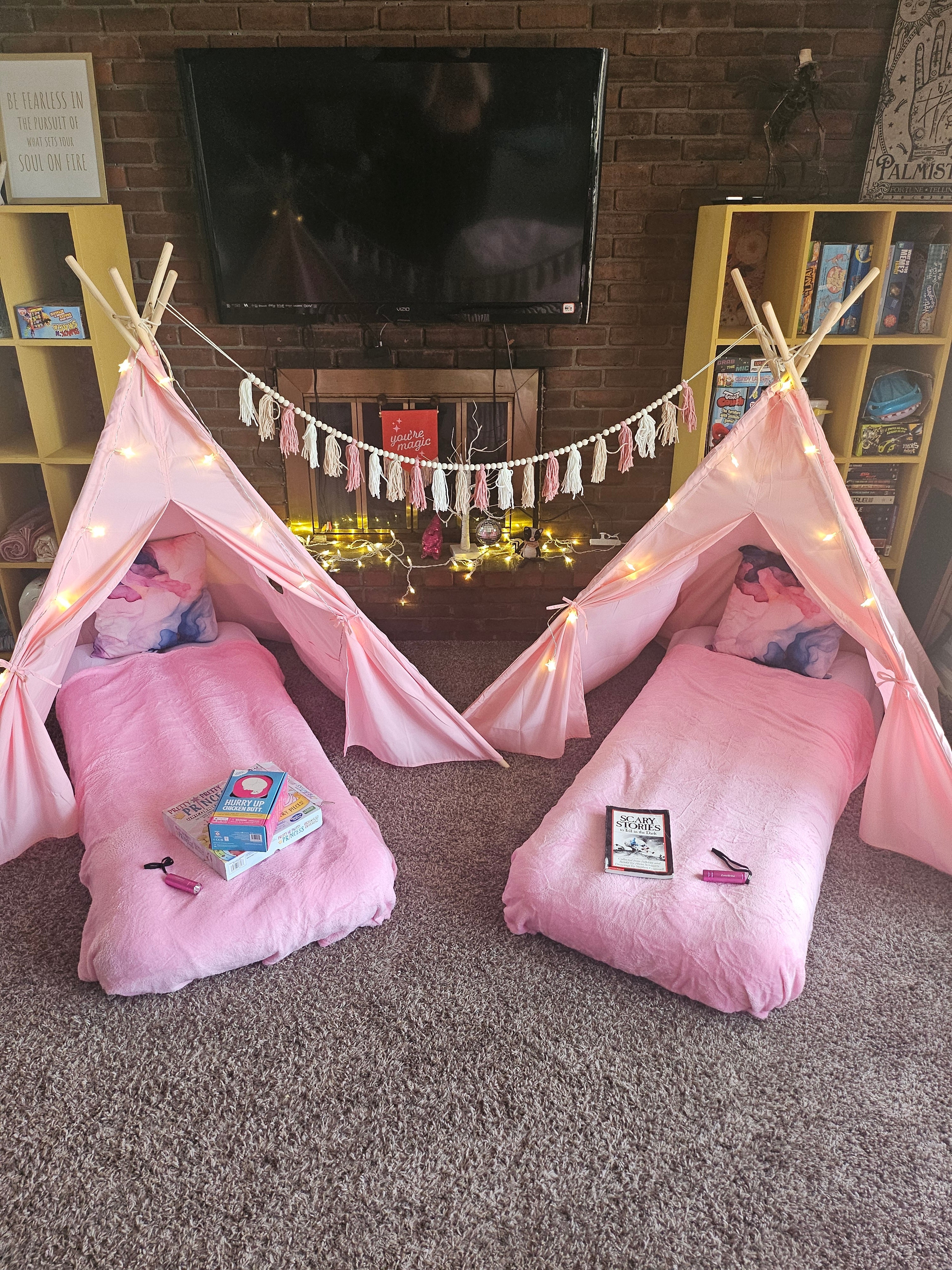 PINK Teepee Sleepover Party